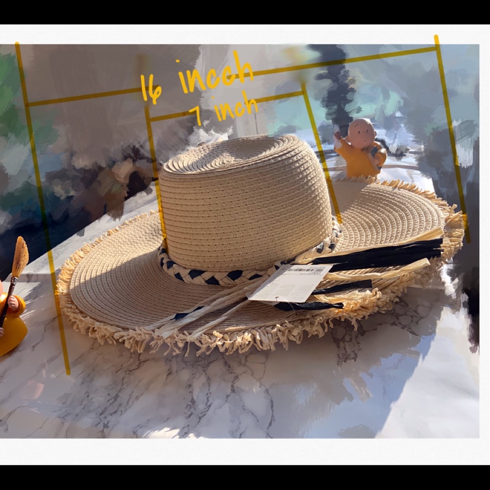 Breathable Raffia Large Brim Straw Hat